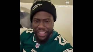 Funny: Kevin Hart Celebrates Eagles Super Bowl Title and gets Annoyed with Kids on Plane
