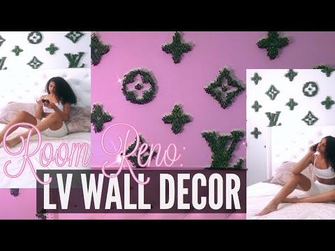 DIY LOUIS VUITTON WALL (satisfying ) 