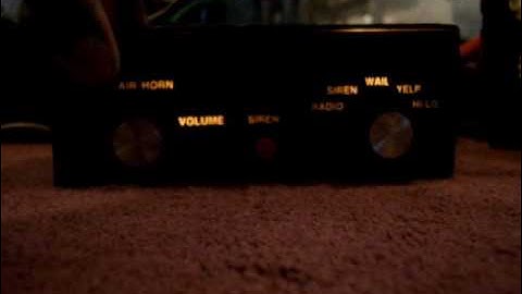 Code3 PSE model 3200 electronic siren activation 4-21-10.wmv