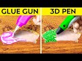 SMART 3D PEN HACKS AND CRAFTS YOU NEED TO TRY || Best Glue Gun Hacks By 123 GO! GOLD