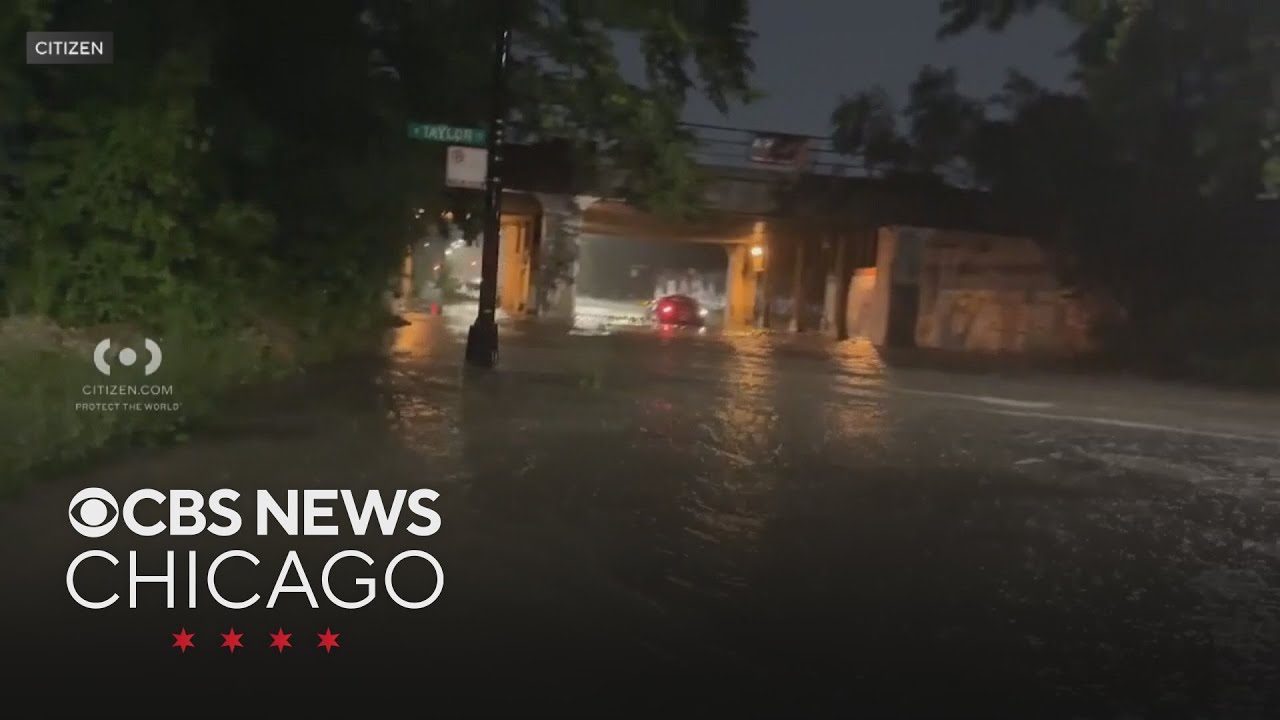 Chicago flash flooding prompts water rescues, submerges vehicles, floods basements