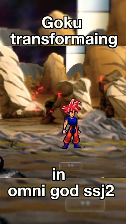 Goku transforming into ssj Omni god | mugen dragon ball. |