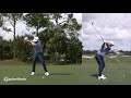 Dustin johnson super slowmo swing with sim driver  taylormade golf