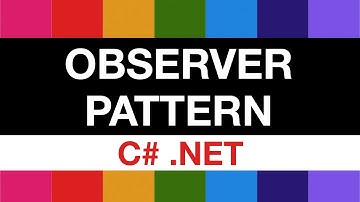 Observer Pattern (in C#.NET) Screencast – OO Design Patterns Screencasts (ep 4)