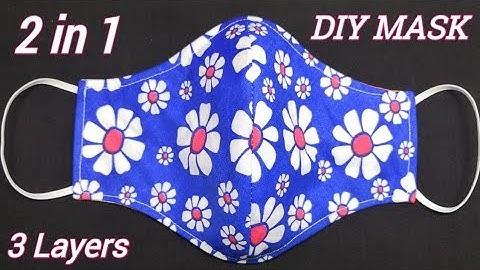 Very Easy New Style Pattern Mask (2 in 1 & 3 Layers) | Face Mask Sewing Tutorial | DIY Mask