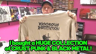 HUGE Band Tee & Vinyl Collection [] Crust Punk, Hardcore, & Black Metal!