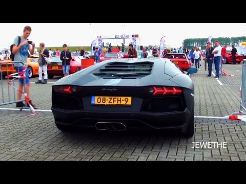 LOUD Lamborghini Aventador W/ Supersprint Exhaust On Track! Exhaust SOUNDS!