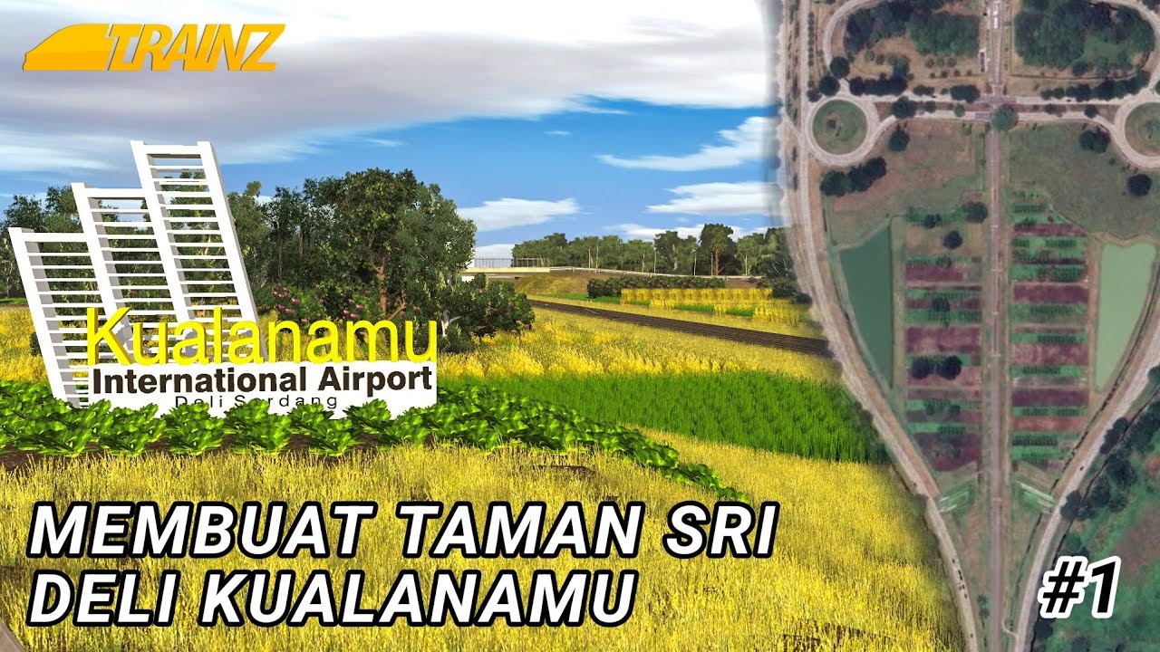 SPEEDRUN MEMBUAT TAMAN SRI DELI KUALANAMU DI TRAINZ RAILROAD SIMULATOR 2019