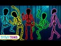 Midnight Magic | Five Skeletons Walking In Middle Of The Night | Spooky Song By Teehee Town