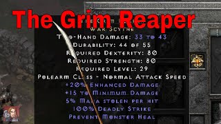 D2R Unique Items - The Grim Reaper (War Scythe) screenshot 4