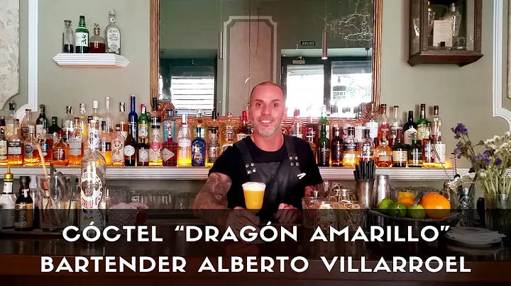 Cctel "Dragn Amarillo", del bartender Alberto Vill...