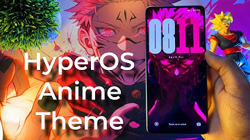 HyperOS Premium Theme For Any Xiaomi Devices | New Anime System Ui | #anime #hyperos