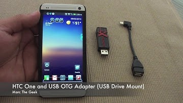 HTC One and USB OTG Adapter (USB Drive Mount)