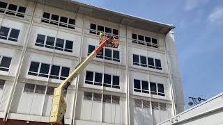 High Level Cladding Cleaning @northernrestoration | Exterior Steam Cleaning Specialists Leeds, UK.