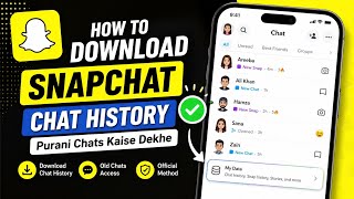 How To Get Old Snapchat Chats (Official Way) | Snapchat Data Download Chat History