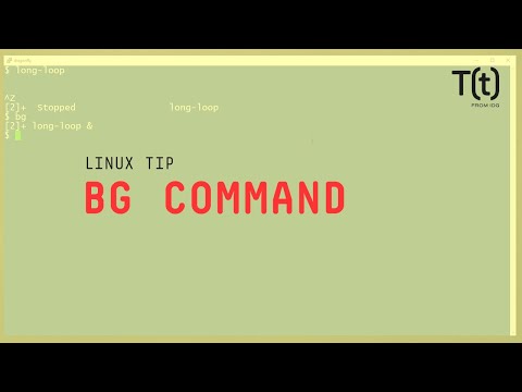 How to background a process: 2-Minute Linux Tips