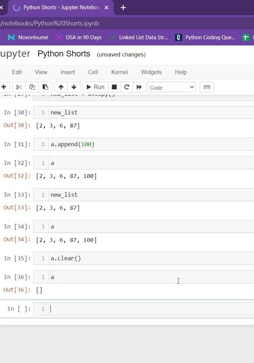 How to Delete All Elements of List in Python in Hindi - YouTube