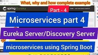 Eureka Server in Microservices | Microservices part 4 | Discovery server implementation code
