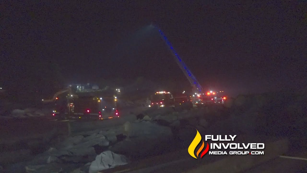 Pineville,NC Dozens of Firefighters Battle Large Mulch Fire 052519