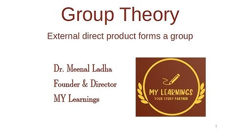 #144: External direct product forms a group