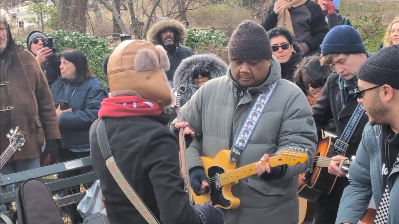 I Want To Hold Your Hand & I Saw Her Standing There- Lennon's 45th Memorial at Strawberry Fields NYC