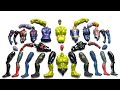 MARVEL'S SUPERHERO TOYS~HULK SMASH, THANOS, BLUE SPIDERMAN, SPIDERMAN, SPIDERMAN MILES MORALES