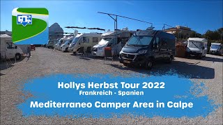 Mediterraneo Camper Area in Calpe (Spanien) - Herbst Tour 2022