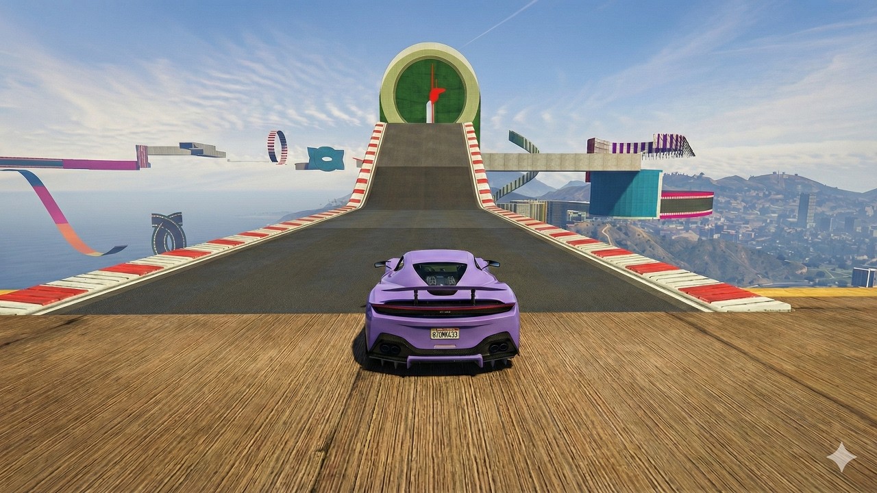 GTA 5 赛车跑酷比赛｜100% 专业玩家睡觉时也完成挑战！