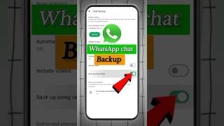 WhatsApp account chat back-up kaise karen 😱#WhatsApp#backup #youtube