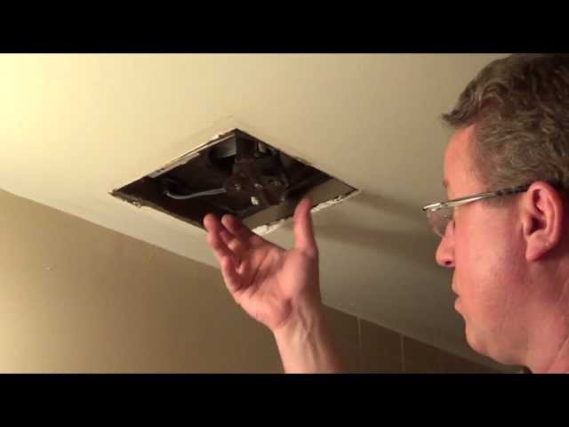 Replace a Bathroom Fan - Nautilus Fan - Bath Fan Motor Replacement - YouTube