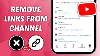 How to Remove Social Media Links in YouTube Channel - Delete Links from YouTube Channel Description