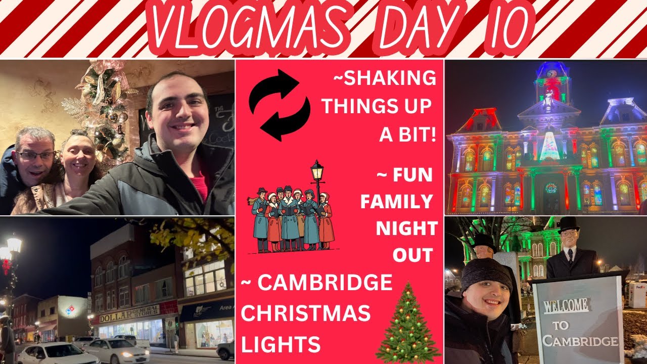 SHAKING THINGS UP A BIT! ~ FUN FAMILY NIGHT OUT ~ CAMBRIDGE OHIO CHRISTMAS LIGHTS ~ VLOGMAS DAY 10
