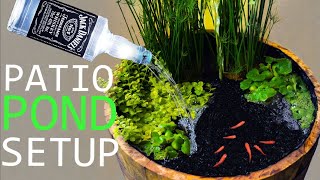 Howto Build a Patio Pond from a Barrel!