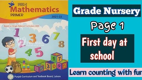 SNC maths, Grade Nursery Prep Lesson/page 1. How to introduce myself