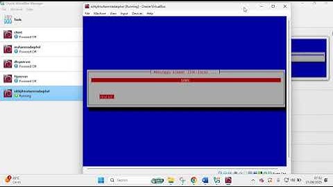 instalasi sistem operasi debian 12 di oracle virtual box