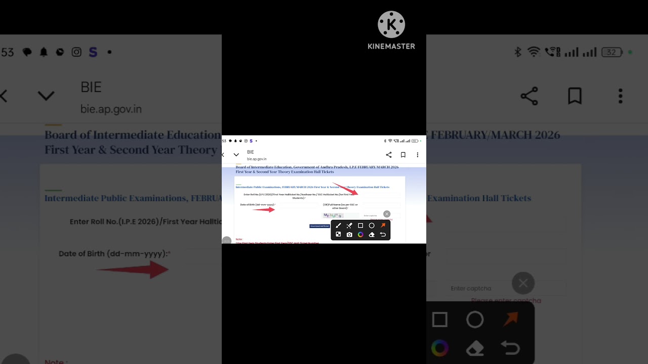 💐✍️ AP Intermediate 1st & 2nd Year Hall Tickets Download 💐✍️