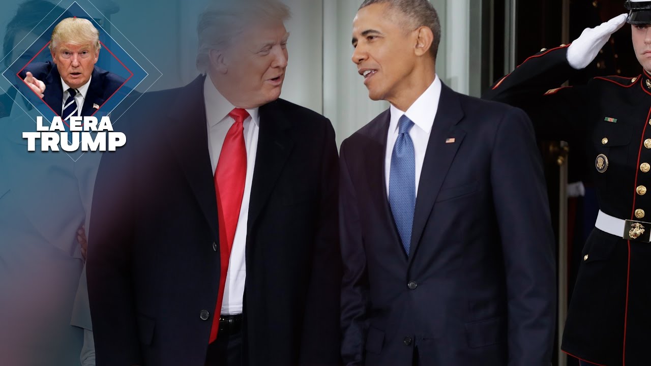 Obama recibe a Trump en la Casa Blanca antes de la investidura - YouTube