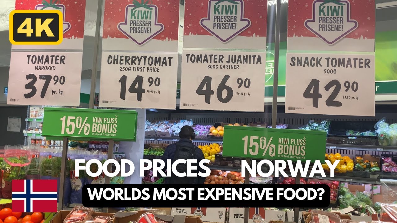 FOOD PRICES in Norway | Worlds MOST Expensive Food? | Typical Norwegian Supermarket | Unbelievable