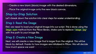 How to Add a Black Space for an Image Using Python Pillow