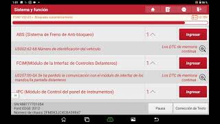 #2033 ford edge 2012 ya la pude escanear, códigos p0011 p0017 p0073