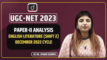 UGC NET/JRF Paper Analysis | Paper-II: English Literature | Shift 2 - Part 1 | December 2022 Cycle