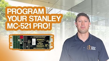 How To Program and Adjust a STANLEY 185101 MC-521 Pro (Black) Controller | Low Energy Dual Opener