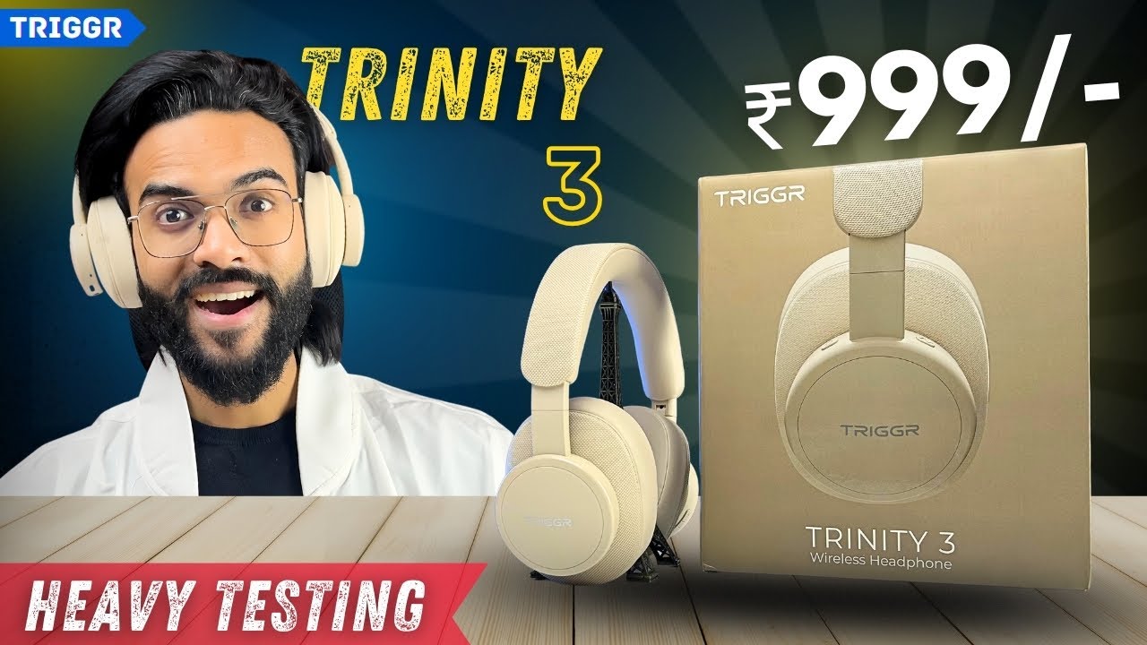 Don’t Miss✨TRIGGR TRINITY 3 Headphone Review🔥Fabric Finish, Dual Pairing⚡️Best Headphone Under 1000?