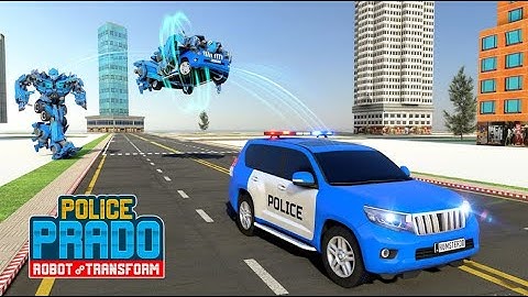 Transformers Police Prado Robot Car Transform: War Robot Games