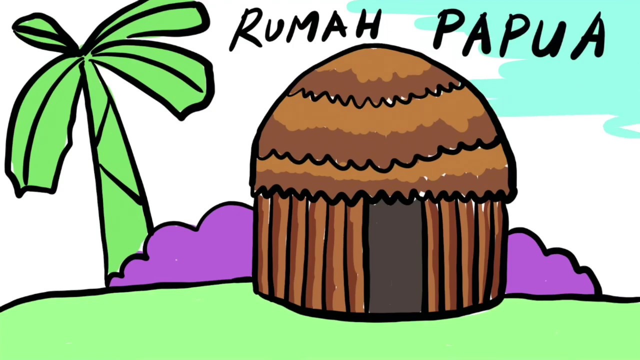Gambar Kartun Rumah Adat Papua  RumahModern.eu.org
