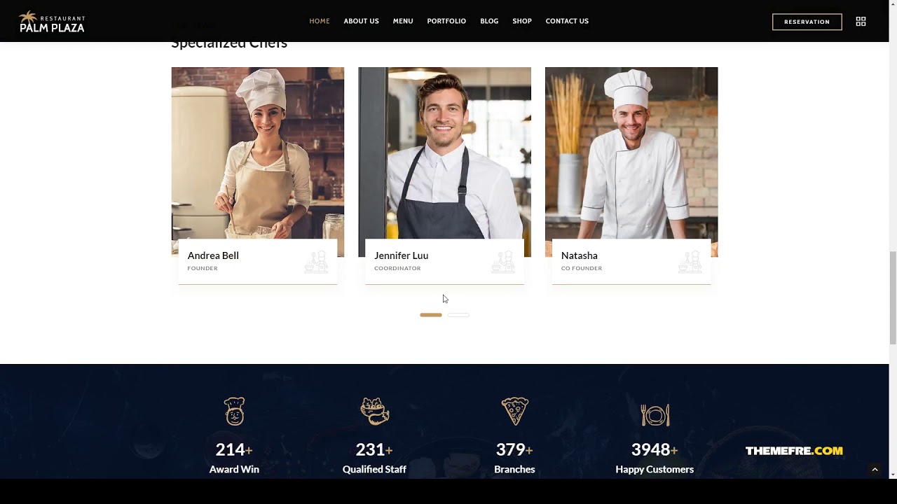 Matsushita Restaurant and Cafe WordPress Theme 14 cafe YouTube