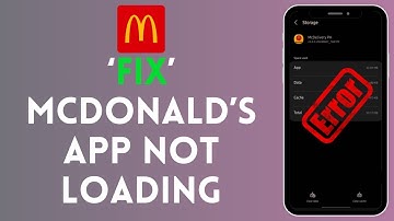 How To Fix McDonald’s App Not Loading | McDonald’s App Not Loading (Solved)