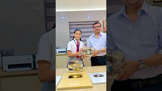 Showing All My Play Button In My School 🫶❤️#nandini091013 #youtubeshorts #school #youtube #shorts