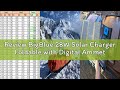 Review BigBlue 28W Solar Charger Foldable with Digital Ammeter, Outdoor Solar Powered Charger with I