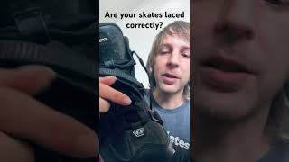 Are your skates laced correctly? #rollerblading #flowskate #skate #rollerskating #skating